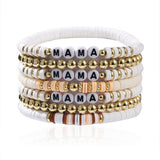 LETTER BRACELET FASHION CLAY BRACELET SET_CWMM3543