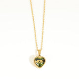 STAINLESS STEEL DECEMBER ZIRCON NECKLACE_CWMM3821