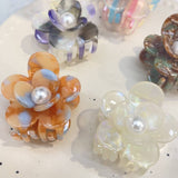 LORAL PEARL HAIR CLAW RHINESTONE ELEGANT CLIP_CWASC1601