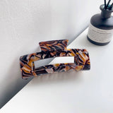 Retro And High-End Acetate Leopard Hair Clippers
