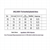 FRENCH STYLE TIE WAIST DRESS CASUAL CHIC_CWDMD5801