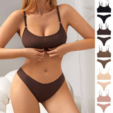 Women Plus Size T-Underwear Bra Set_Cwmu0052