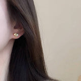 Valentines Day Delicate Gold Heart Earrings