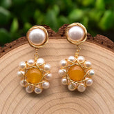 SWEET AND FRESH HANDMADE PEARL EARRINGS_CWAJE3783