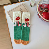 CHRISTMAS CARTOON THICK WARM SOCKS_CWMS0875
