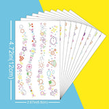 SUMMER FLOWER HEART TATTOOS FINGER STICKERS_CWMM8227