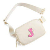 NYLON LETTER BELT BAG ADJUSTABLE SPORT WAIST PACK_CUAB0281