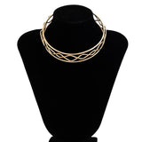 FASHIONABLE HIGH END CROSS OUTLINE NECKLACE_CWMM3185