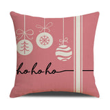 NEW PINK CARTOON CHRISTMAS LINEN PILLOWCASE_CWMM1377
