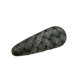 MINIMALIST BOHO WOVEN PU LEATHER SIDE HAIR CLIP_CWAHA6360