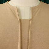 V-Neck Ruffled High Waist Slim Commuter Dress