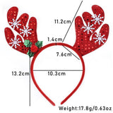 FLUFFY REINDEER HEADBAND FOR CHRISTMAS COSPLAY_CWAHA5669