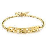 NEW STAINLESS STEEL ZODIAC PENDANT BRACELET_CWMM2716