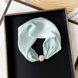 SILKY PRINT SCARF NECKLACE PEARL MAGNETIC CLASP_CWASC0820