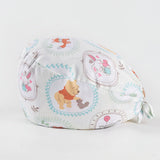 CHERRY BEAR PRINTED NURSE CAP PURE COTTON HAT_CWAH3324