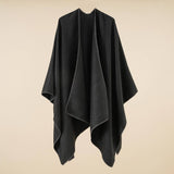 Warm Cape Simple Solid Color Fashionable Shawl_Cwmm2082