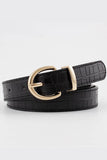 ROUND BUCKLE LEATHER BELT_CWABE0081