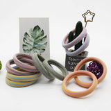 10PCS THICK SEAMLESS HAIR BANDS SCRUNCHIES_CWAHA0133