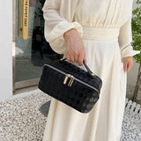 New Diamond Pu Leather Flat Cosmetic Bag_Cwab4375