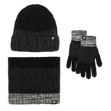 NEW KNITTED HAT SCARF AND GLOVES THREE PIECE SET_CWMM2777