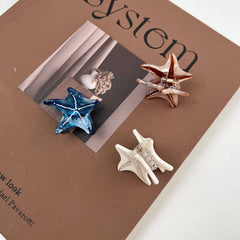 MINI OCEAN STARFISH HAIR CLAW CHIC SIDE CLIP_CWAHA5820
