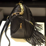 Cwab4541_Bucket Tassel Hand Shoulder Crossbody Bag