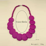 BOHEMIAN RETRO LARGE DISC BEADED NECKLACE_CWMM4574