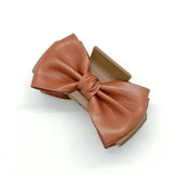 LARGE RETRO PU LEATHER DOUBLE SIDED BOW CLIP_CWAHA6375
