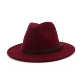 EUROPEAN AND AMERICAN FLAT BRIM HAT JAZZ HAT_CWAH1780