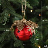 IRON GLITTER BELL PICK CHRISTMAS TREE DECORATION_CWMM9741