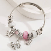 STAINLESS STEEL BEAR CHARM BRACELET FOR WOMEN_CWMM8470