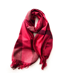 2025 FASHION PLAID TASSEL SCARF WINTER WARMTH_CWASC0185