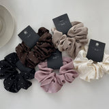 Vintage French Stars Hair Scrunchies_Cwaha1726