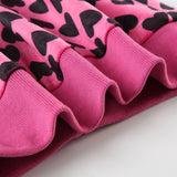 Y2K Love Printed Suede Personality Zipper Hoodie