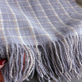 Vintage Plaid Winter Cashmere Feel Tassel Scarf_Cwasc03259