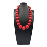 COLORFUL WOODEN BEADS HANDMADE BEADED NECKLACE_CWMM4740