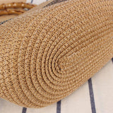 CONTRAST COLOR STRIPED HAND WOVEN BAG_CWAB2092