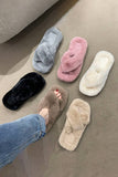 CROSS STRAP FLUFFY BEDROOM SLIPPERS_CWSHS0226