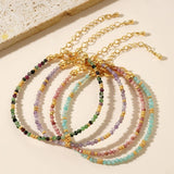 BOHEMIAN COLORFUL NATURAL STONE BEAD BRACELET_CWMM3857
