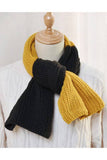 Yarn Kni Colorblock Scarf - Cozy Neck Wrap_Cwasc0052