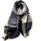 ELEGANT PLAID SHAWL WINTER SCARF FOR WOMEN_CWASC0170