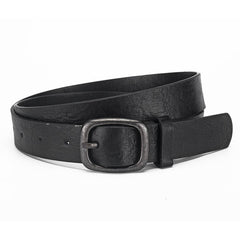 Cwabe01260_Leopard Print Square Buckle Belt For Women