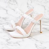 Women Simple Waterproof Stiletto High Heels