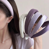 Wide-Rimmed Small Purple Headband