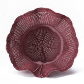 Wavy Edge Flower Hollow Sunshade Fisherman Hat_Cwah1453