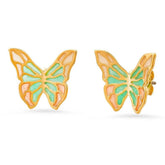 RETRO BUTTERFLY ELEMENT GRADIENT PENDANT EARRINGS_CWAJE1621