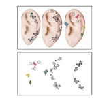 Waterproof Ear Tattoos Cute Cartoon Set_Cwmm8395