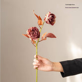 INK STYLED BURNT EDGE ROSE BOUQUET FOR DECOR_CWMM6572