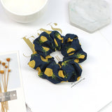 SWEET PINEAPPLE PRINT ELASTIC HAIR TIE_CWAHA1016