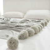 NEW KNITTED BALL AIR CONDITIONING THROW BLANKET_CWMM2364